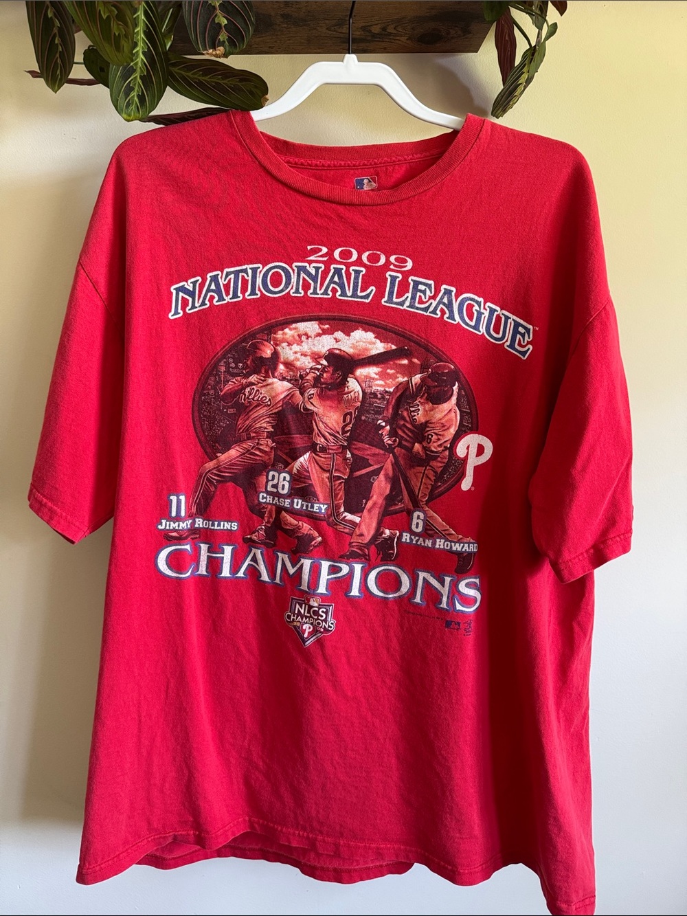 MLB Phillies Red National League Champions Graphic Tee